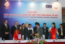 AIG và BIDV mở rộng hợp tác kinh doanh